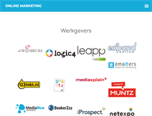 Tablet Screenshot of onlinemarketingvacatures.com